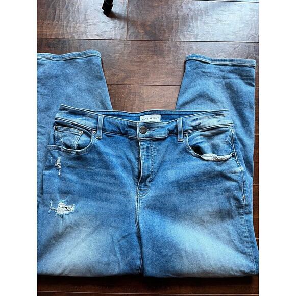 Lane Bryant Flex Magic Wait Band Signature Fit High Rise Girlfreind Straight 16 - Picture 1 of 7